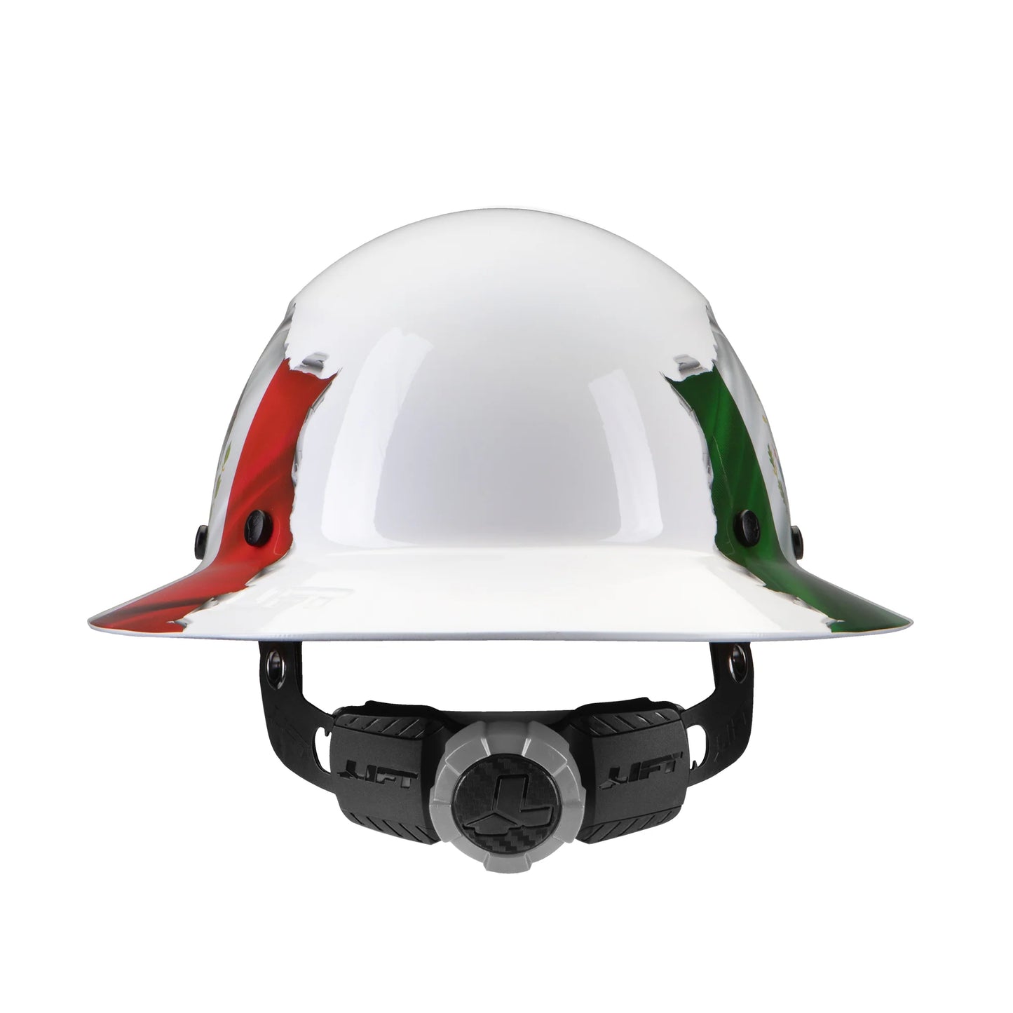 Lift Safety Dax Full Brim - Mexican Flag Fiber Reinforced Hard Hat