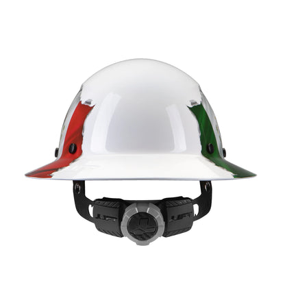 Lift Safety Dax Full Brim - Mexican Flag Fiber Reinforced Hard Hat