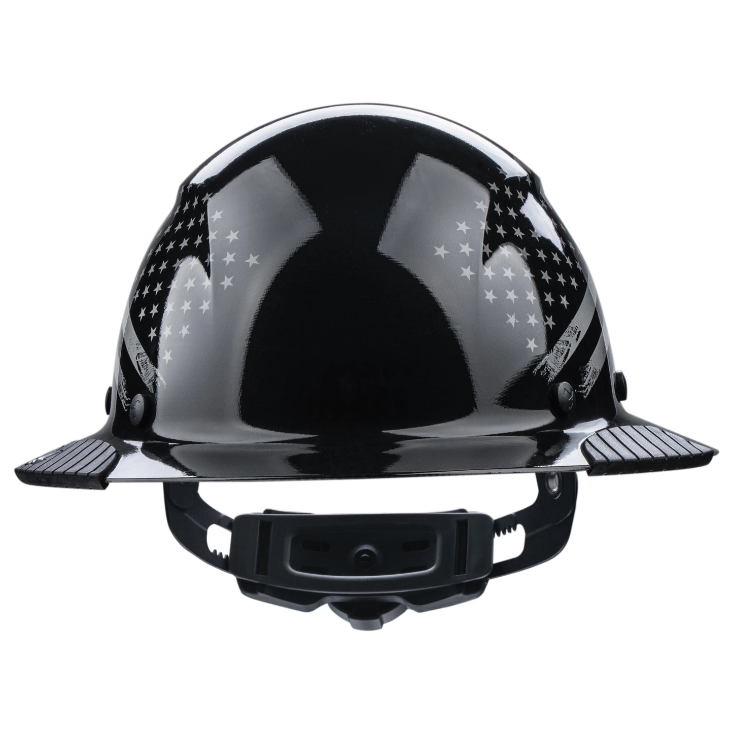 Lift Safety Dax Full Brim - Blackout American Flag Fiber Reinforced Hard Hat