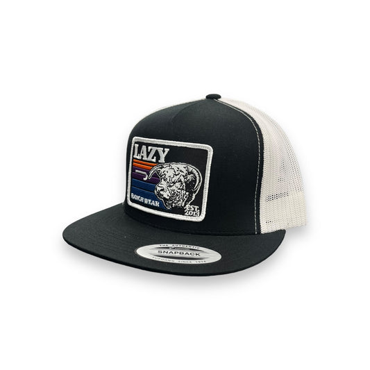 Lazy J Hat - Black/White Sunset