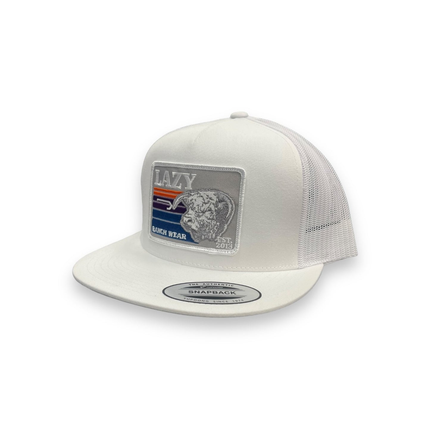 Lazy J Hat - White/Grey Sunset