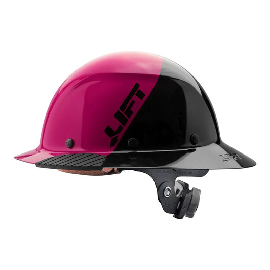 Lift Safety Dax Full Brim - 50/50 Pink Fiber Reinforced Hard Hat