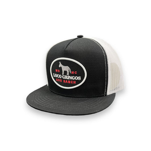 Whiskey Bent Hat - Loco Gringos Trucker Black