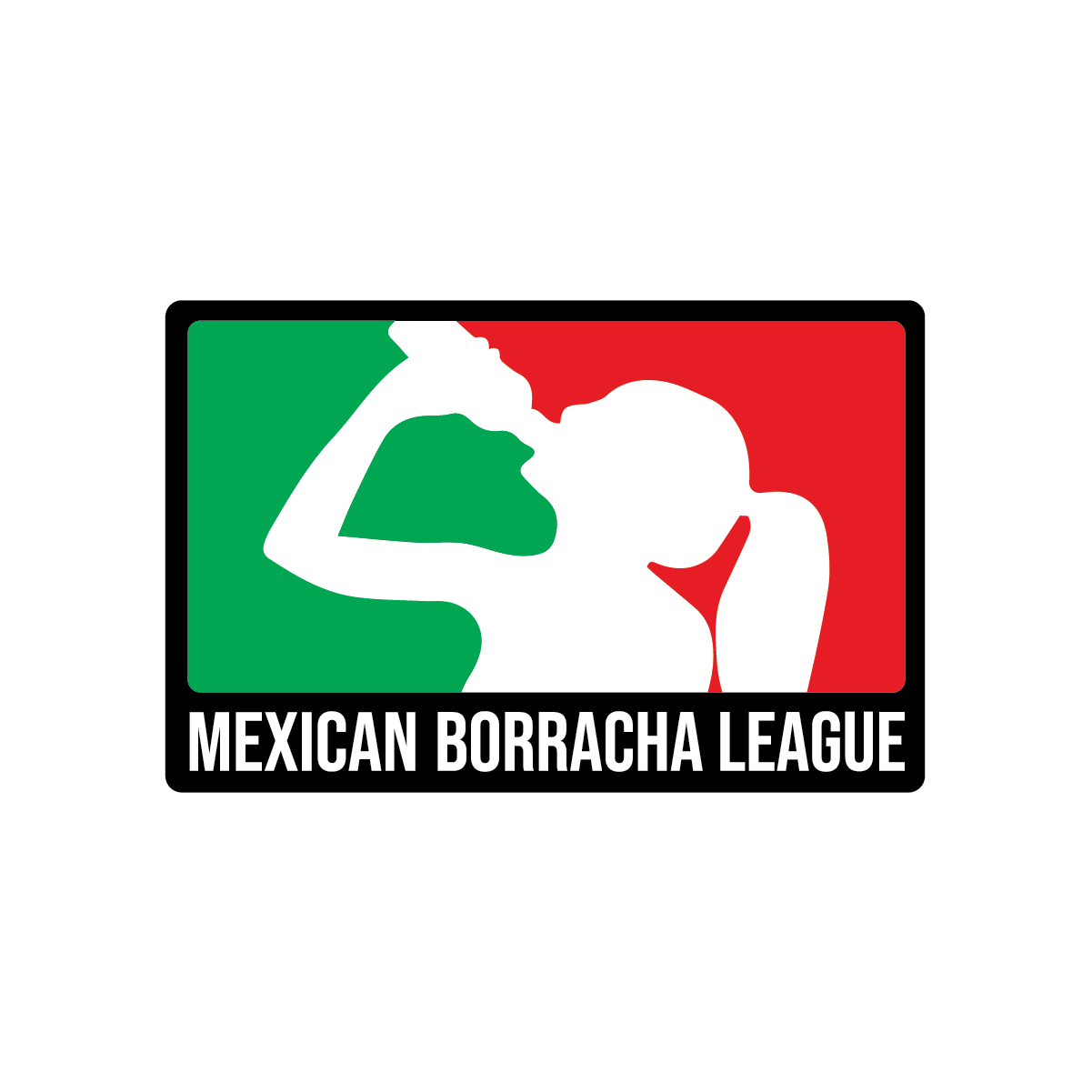 Mexican Borracha League Sticker