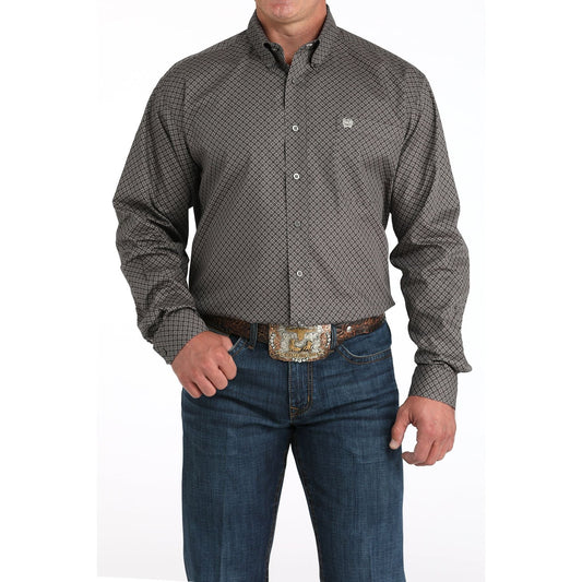Cinch Men’s L/S Print 5960 - Grey