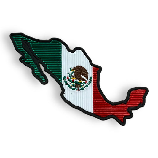 3D Mexico Silhouette Color Sticker