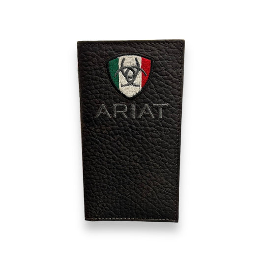 Men's Rodeo Wallet/Checkbook Cover - Mexico Flag Logo