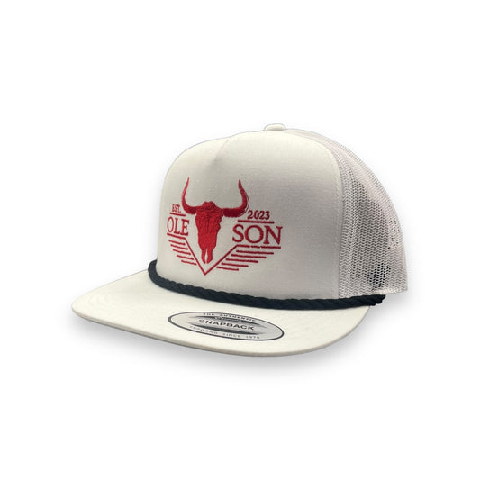 Ole Son Hat Co - White Ranch Hand Night Out Rope Hat