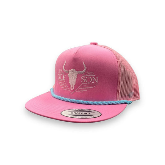 Ole Son Hat Co - Pink Cotton Candy Ranch Hand Rope Hat