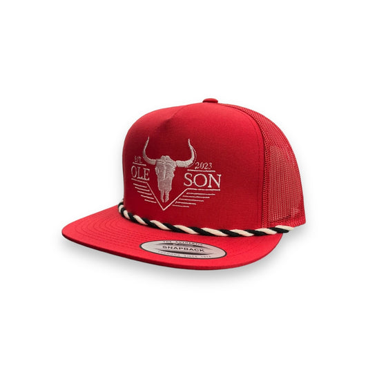 Ole Son Hat Co - Red Ranch Hand Rope Hat