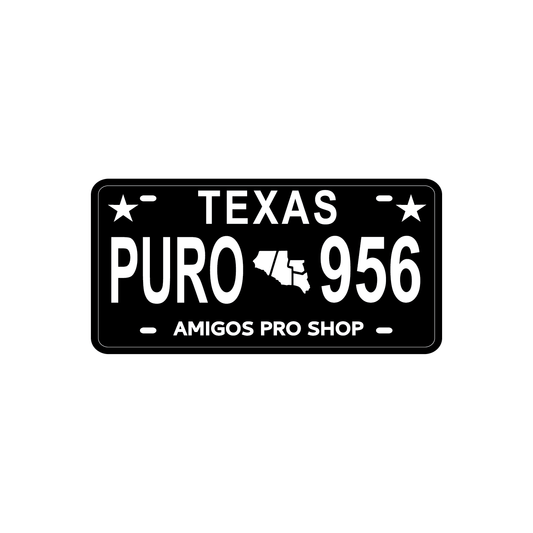 PURO 956 Plate BK/WH Sticker