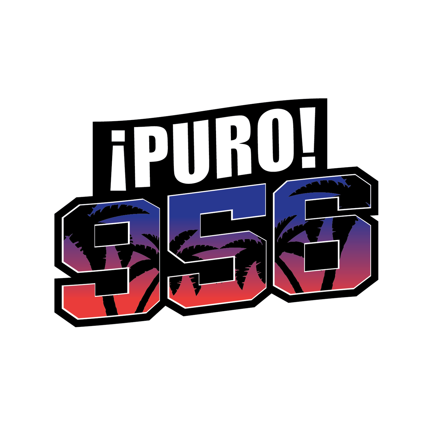 ¡PURO! 956 Violet Sunset Large Sticker