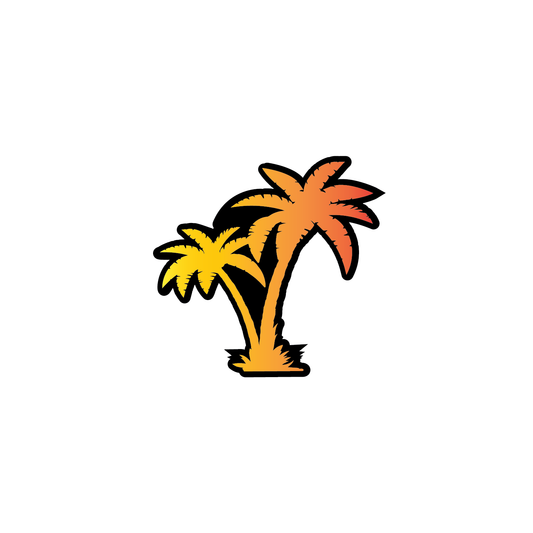 Gradient BK Palm Tree Sticker