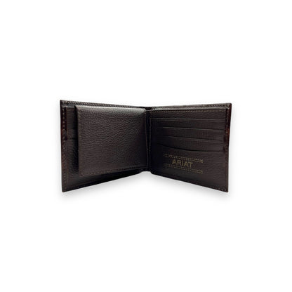 Men's Removable Passcase Wallet - Feather Embossed