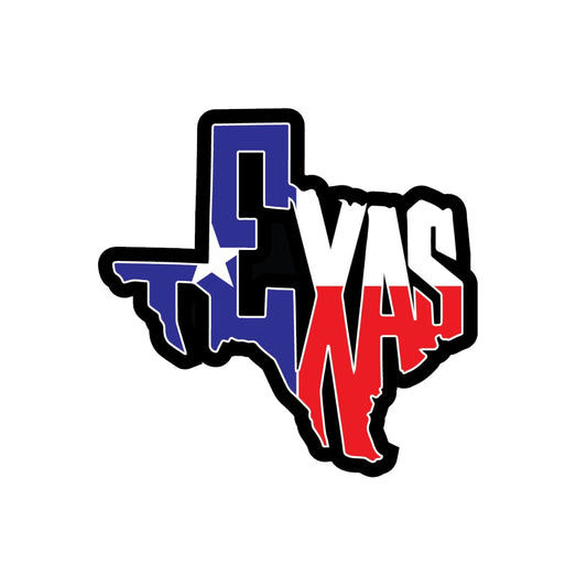 Texas Silhouette Color Sticker