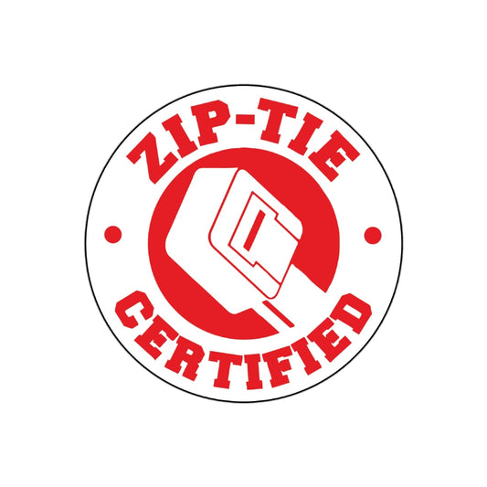 Zip Tie Certified Sticker