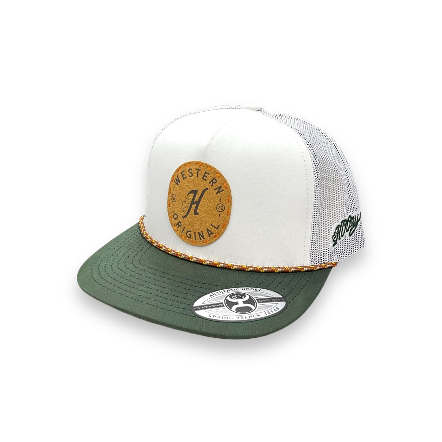 Hooey Spur Hat - White W/Leather