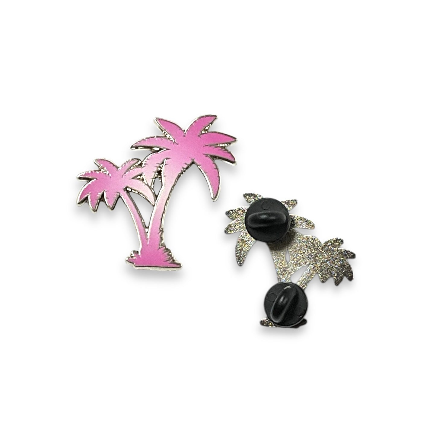 Gradient Palm Tree Hat Pin - Pink