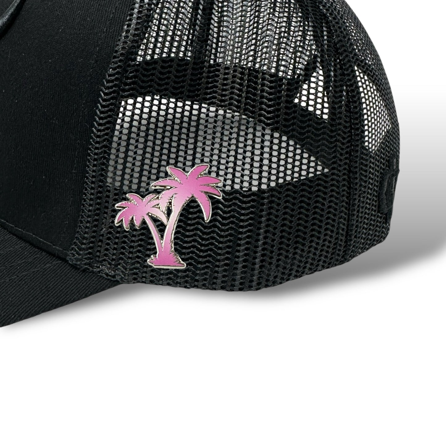 Gradient Palm Tree Hat Pin - Pink