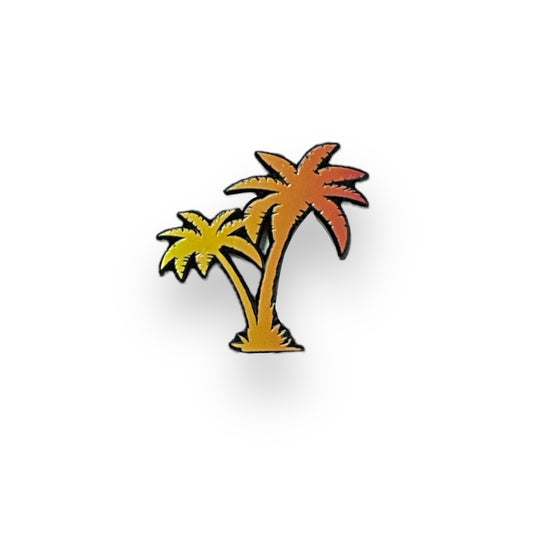 Gradient Palm Tree Hat Pin - Sunset