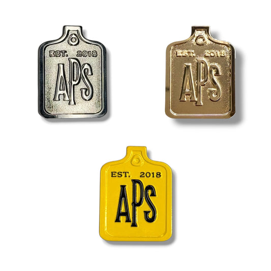 APS Cattle Ear-tag Hat Pins