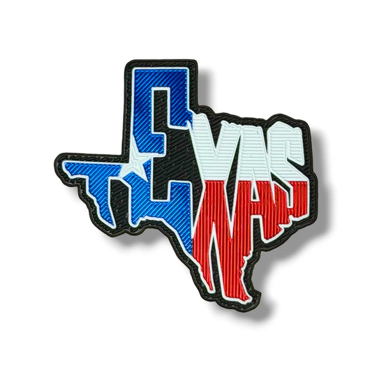 3D TX Silhouette Sticker