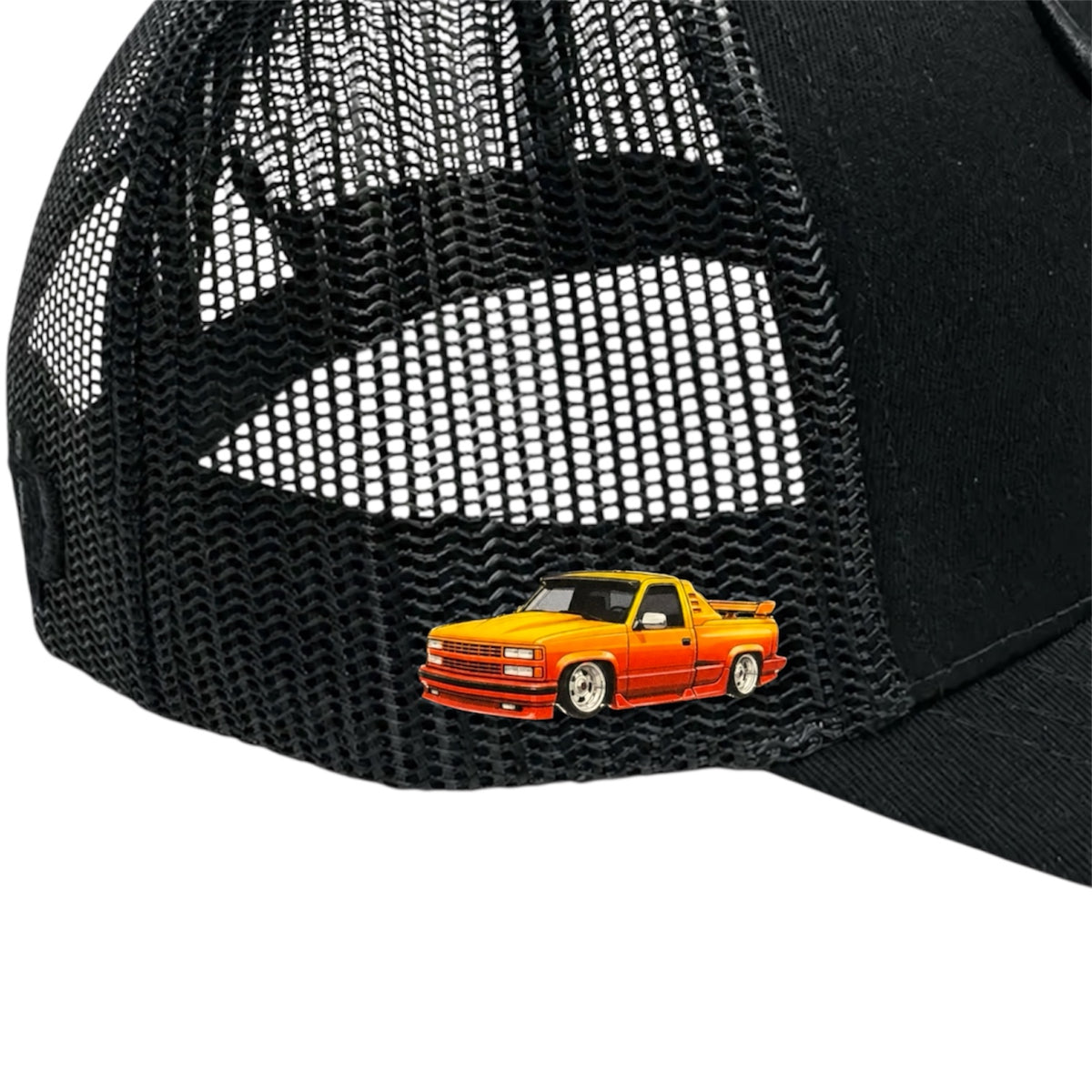 90s Custom OBS Hat Pin - Orange Gradient