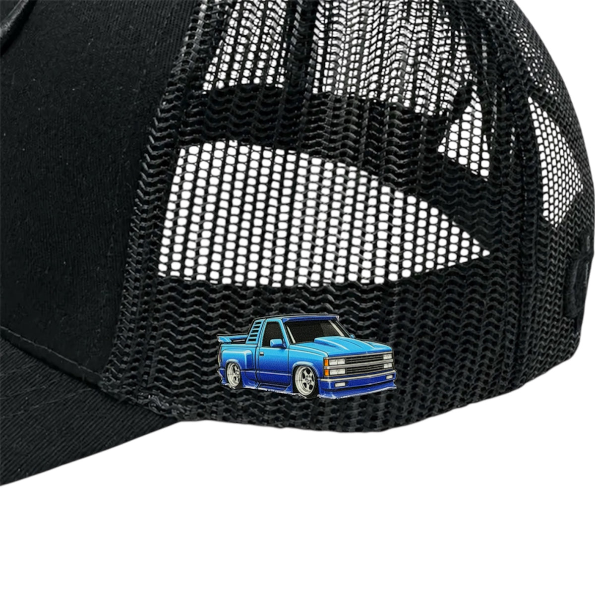 90s Custom OBS Hat Pin - Blue Gradient