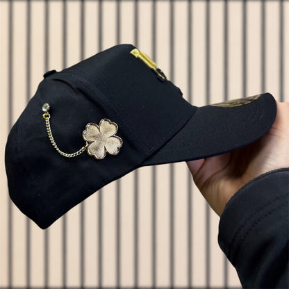 Clover Chain Hat Pin - Gold