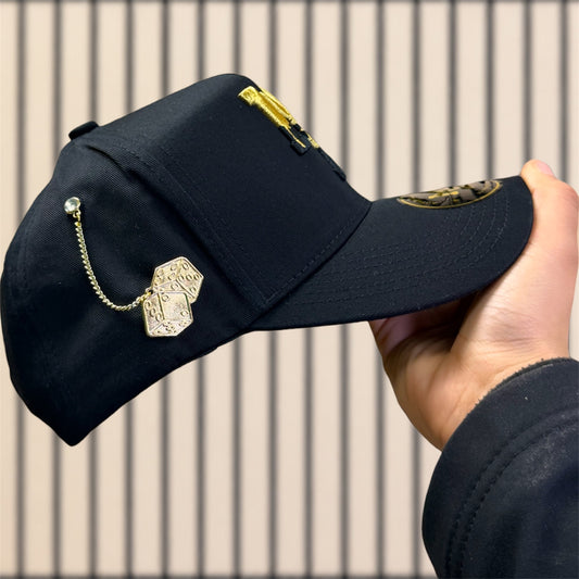 Dice Chain Hat Pin - Gold