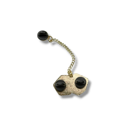 Dice Chain Hat Pin - Gold