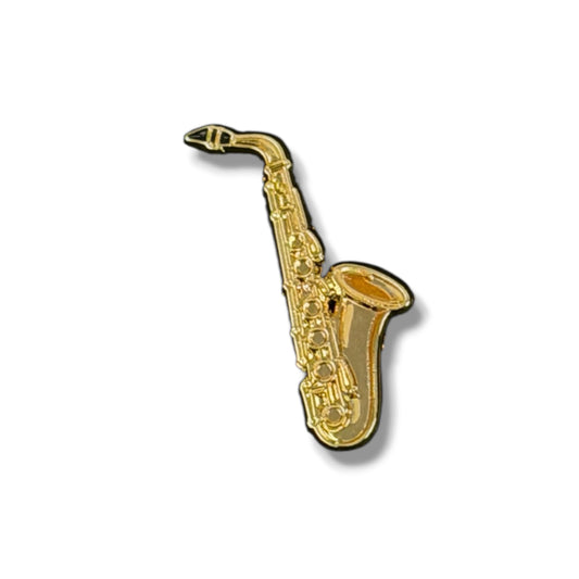 Saxophone Hat Pin - Gold