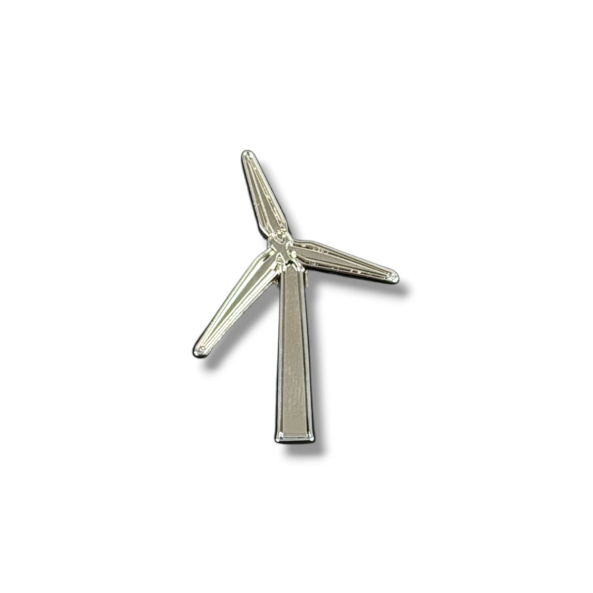Wind Turbine Hat Pin - Silver