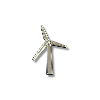 Wind Turbine Hat Pin - Silver