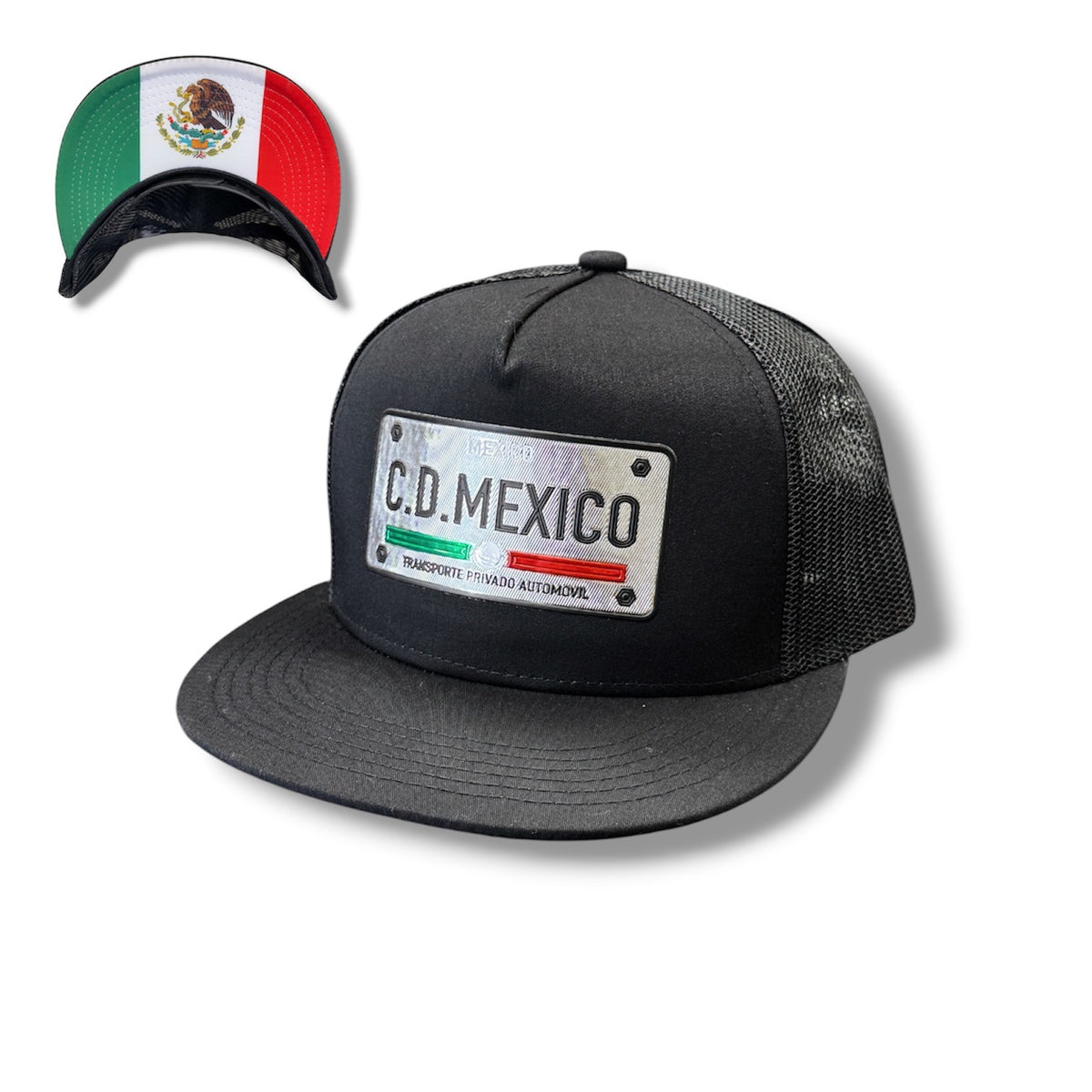 Silver Mexico License Plate Hat - C.D. Mexico