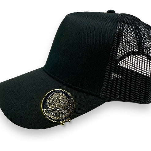 Black/Gold MX Emblem Hat Clip