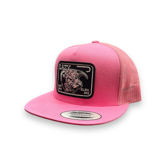 Lazy J Hat - Pink Elevation