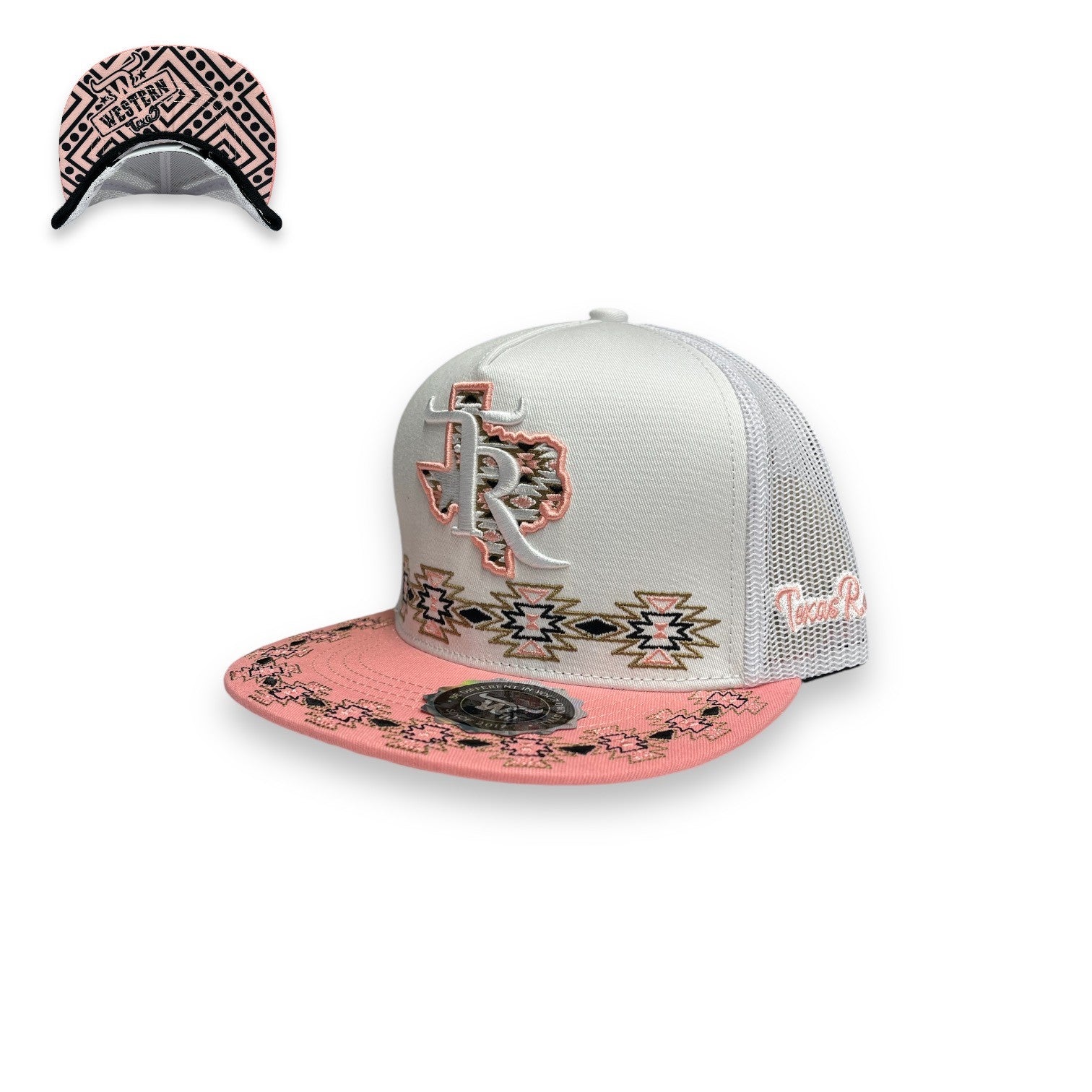Texas Ranch Hat - Pinon New Generation White/Pink – Amigos Pro Shop La ...