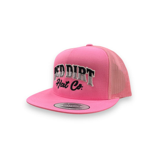 Red Dirt Hat Co. - Pink Direct Stitch Flat