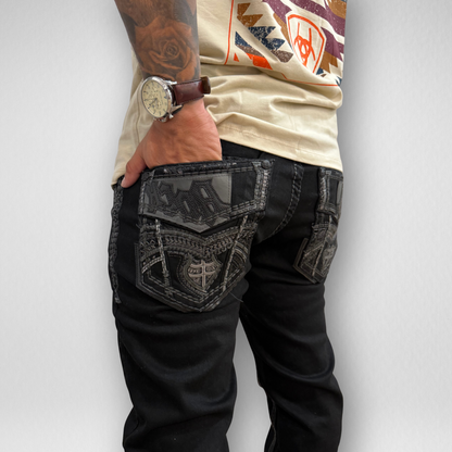 Men's Rock in L.A. Slim Straight Boot Denim (R-371)