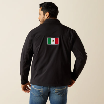 Men's Ariat New Team Softshell Jacket - Mexico Black