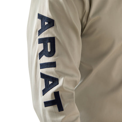Ariat Team Logo Twill Shirt - Silver/Navy
