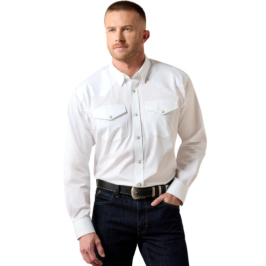 Ariat Lightweight Twill Snap Shirt - White