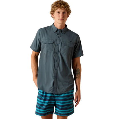 Ariat Men’s VentTEK Outbound Fitted Shirt - Dark Slate