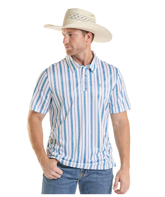 Panhandle Slim SS Polo Snap - Turquoise