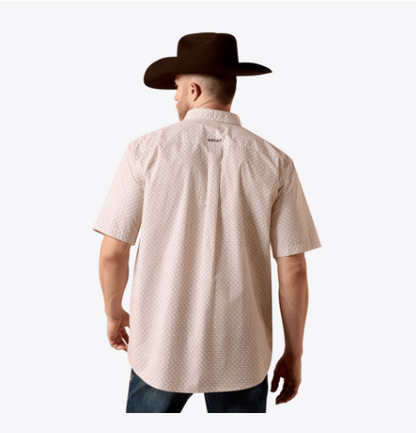 Ariat NELS S/S Shirt - ALMOND OIL GEO PRINT