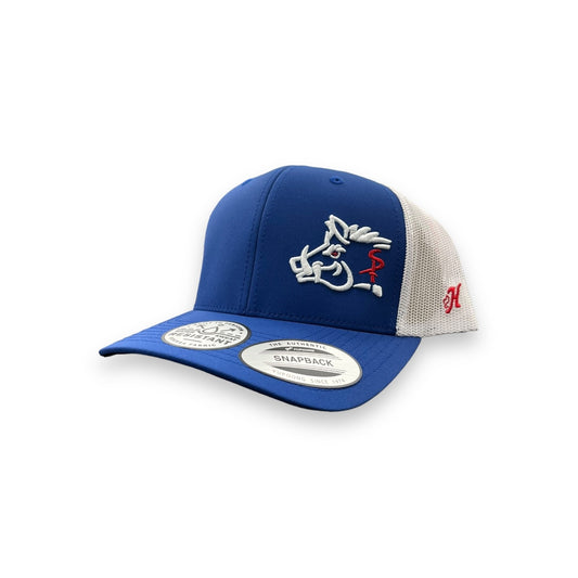 Hooey Snipe Pig Hat - Royal Blue Offset Logo