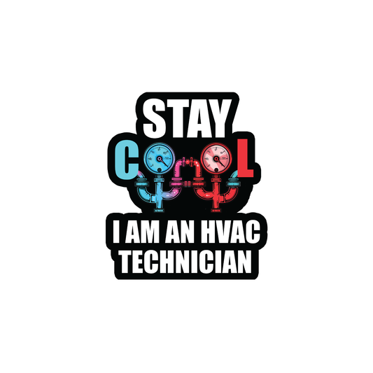 Stay Cool HVAC Sticker