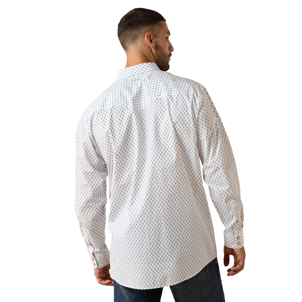 Ariat Terence L/S Snap Shirt - White Geo Print