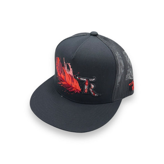 Texas Ranch Hat - Red Pincer Black/Black